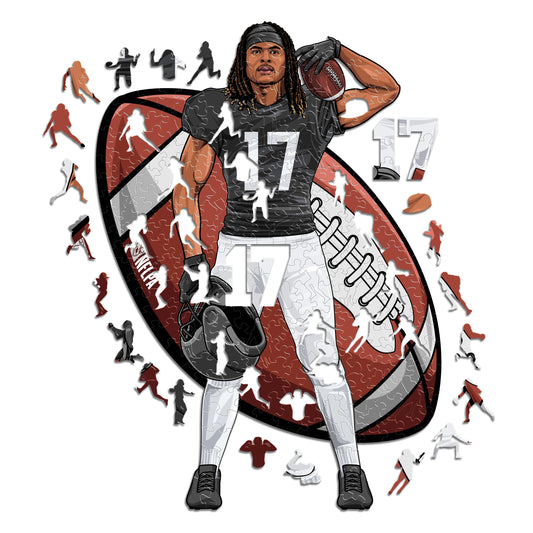 Davante Adams - Rompecabezas de Madera