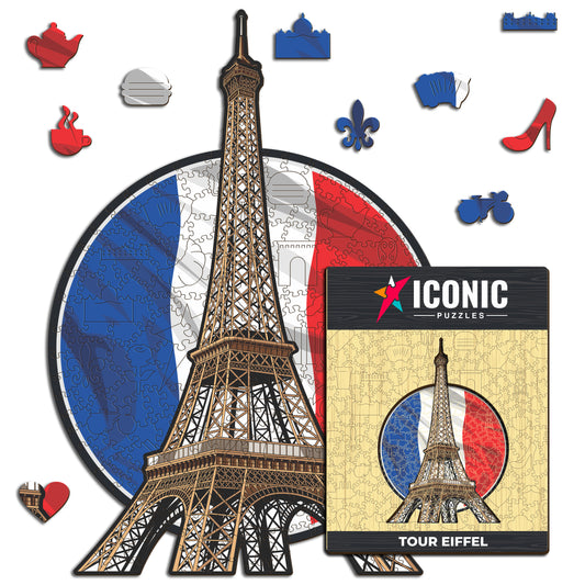 Tour Eiffel - Rompecabezas de Madera