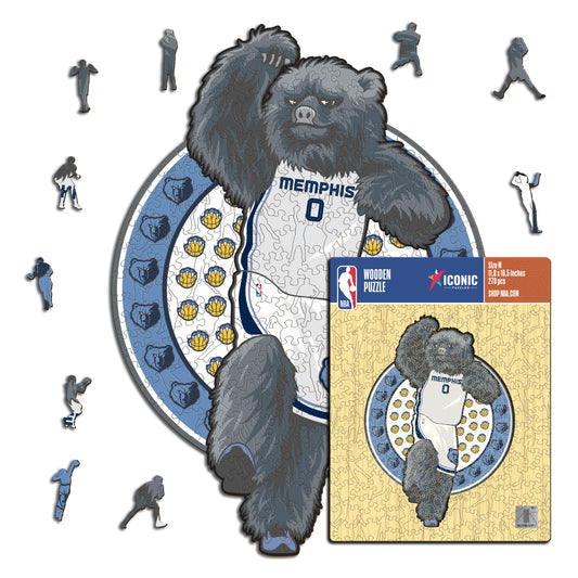 Memphis Grizzlies™ Mascota Puzle de Madera