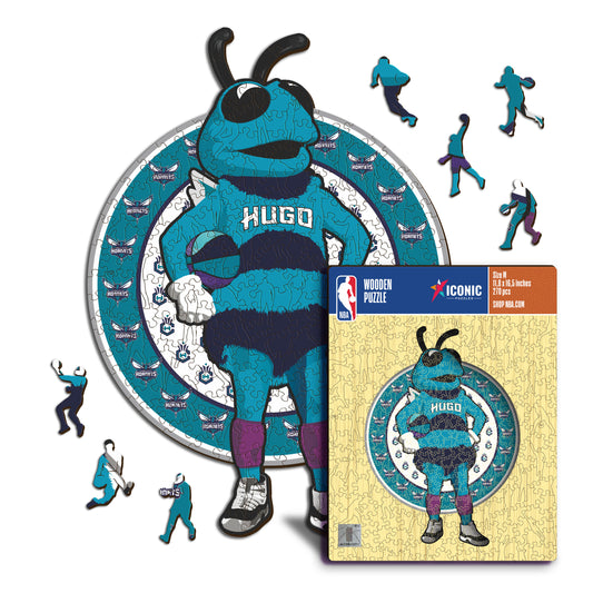 Charlotte Hornets™ Mascota Puzle de Madera