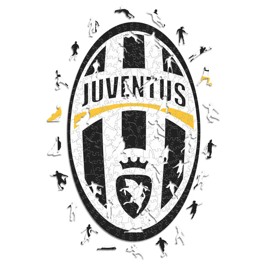 Juventus FC® Retro Logo - Rompecabezas de Madera Oficial
