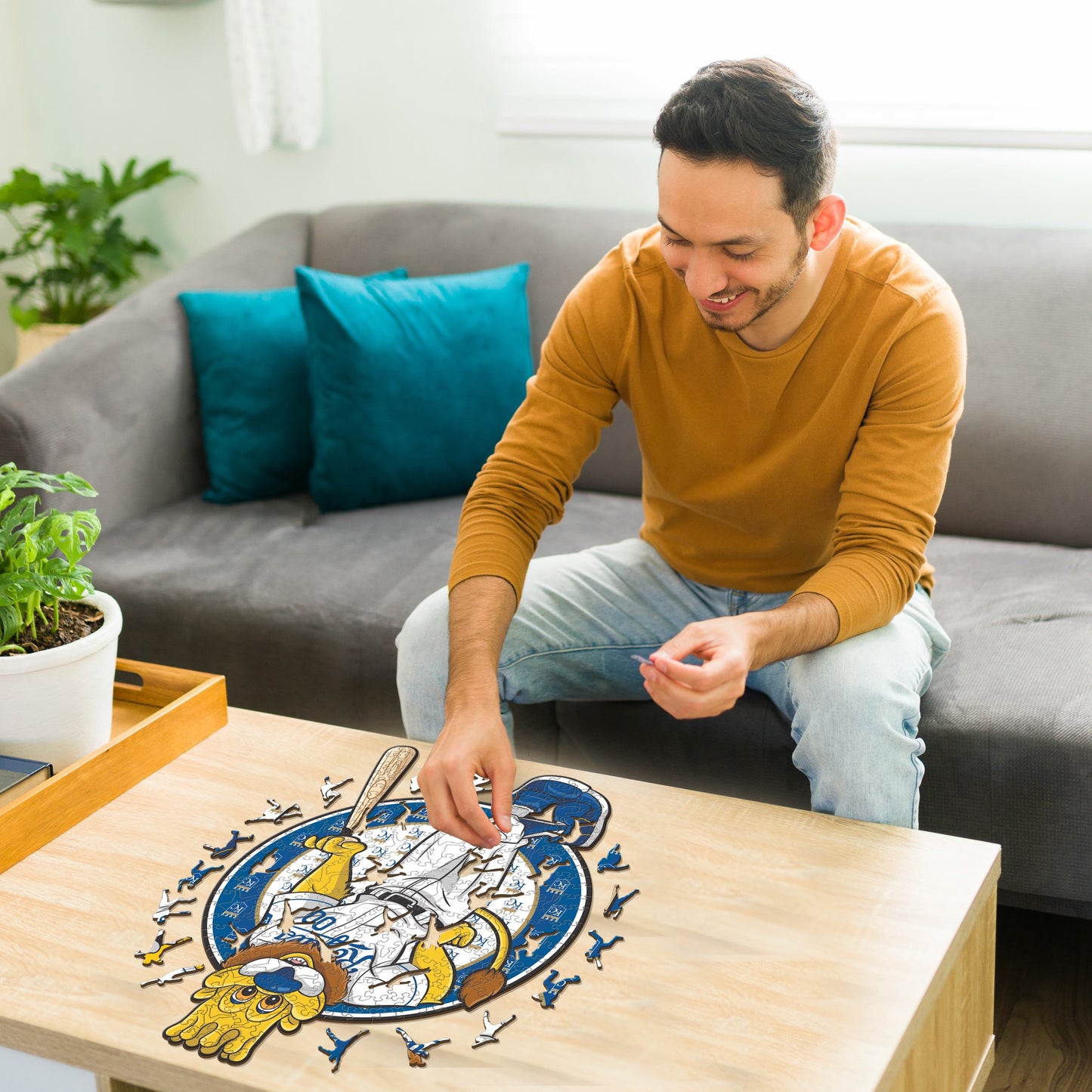 Kansas City Royals™ Mascota - Rompecabezas de Madera