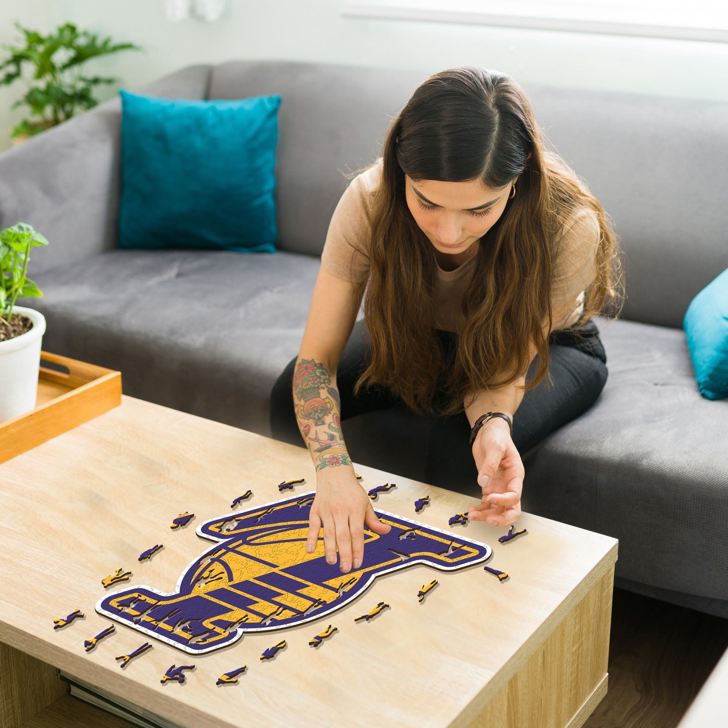Los Angeles Lakers™ - Puzzle de Madera