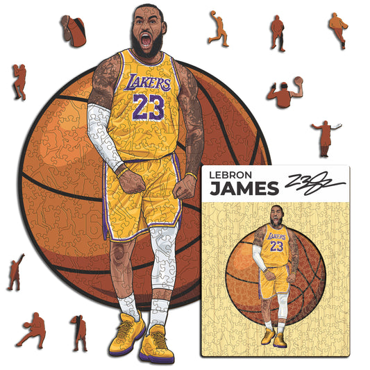 LeBron James - Rompecabezas de Madera