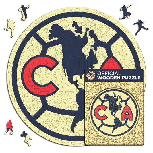 Club América® Logo - Rompecabezas de Madera