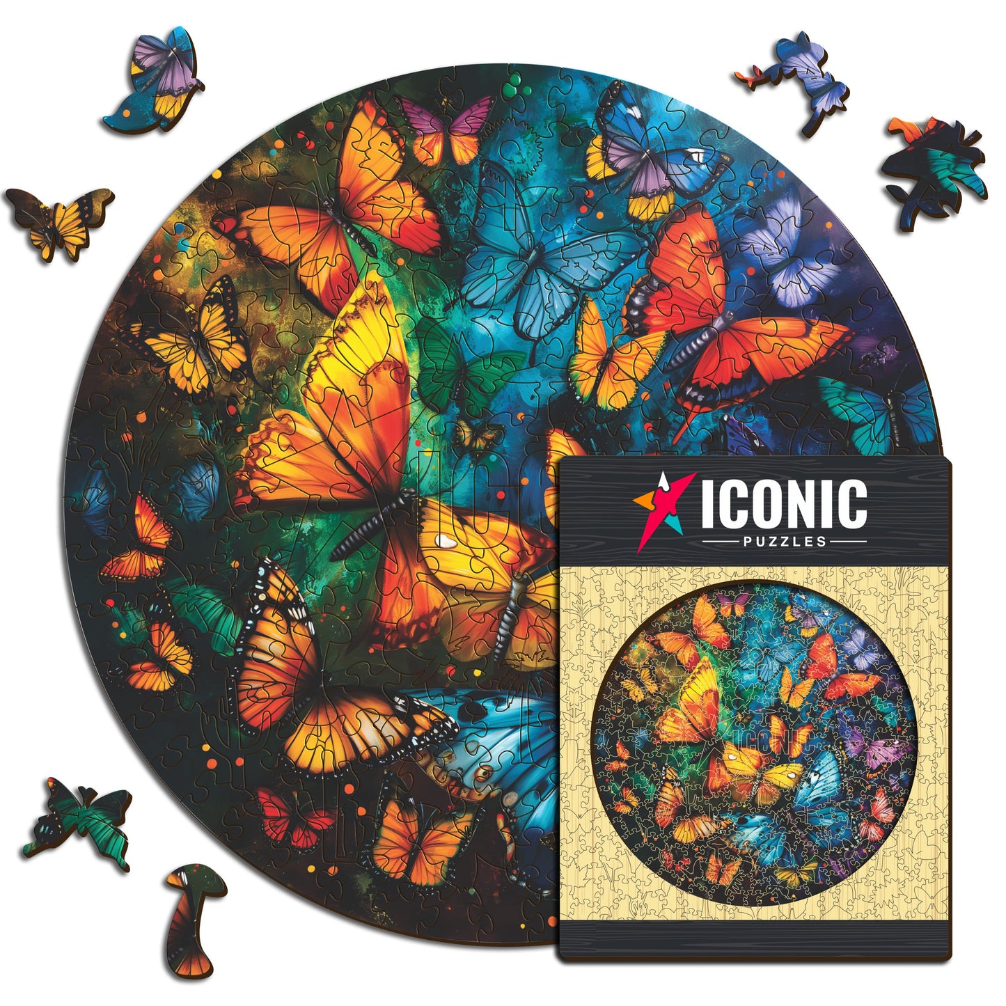 Mariposas Mágicas - Rompecabezas de Madera