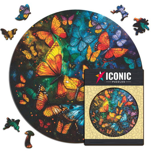 Mariposas Mágicas - Rompecabezas de Madera