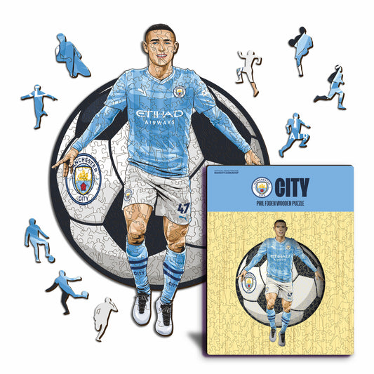 Phil Foden - Rompecabezas de Madera