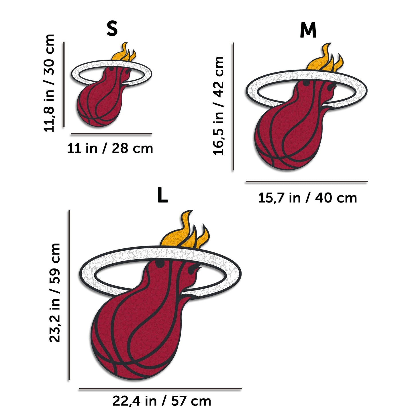 Miami Heat™ - Rompecabezas de Madera