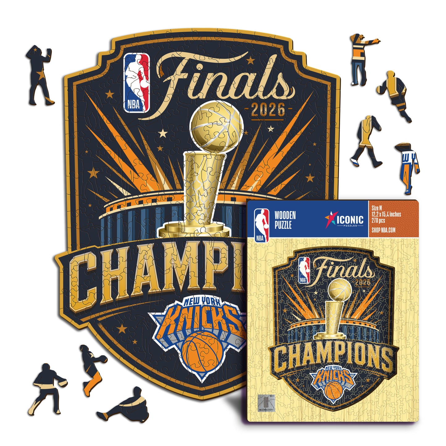 New York Knicks™ 2026 NBA Champions - Puzzle de Madera