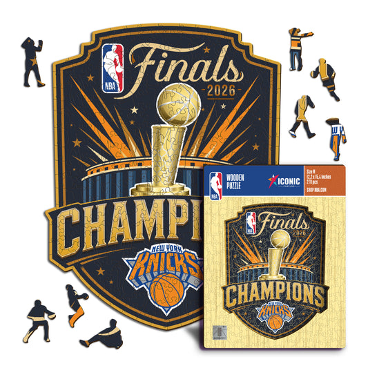 New York Knicks™ 2026 NBA Champions - Puzzle de Madera
