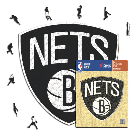 Brooklyn Nets™ Logo Puzle de Madera