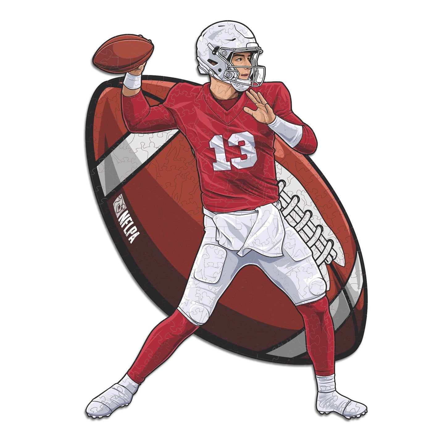 Brock Purdy - Rompecabezas de Madera