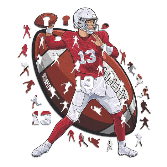 Brock Purdy - Rompecabezas de Madera