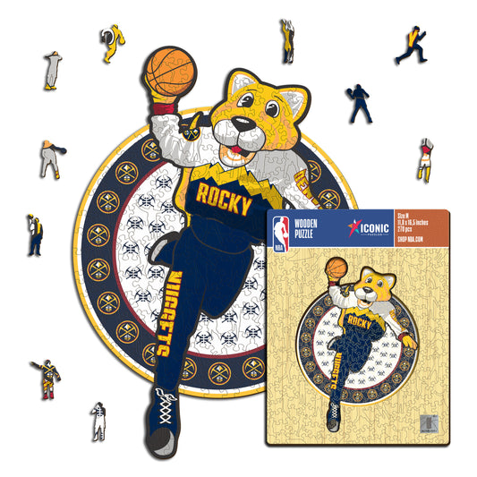 Denver Nuggets™ Mascota - Puzzle de Madera