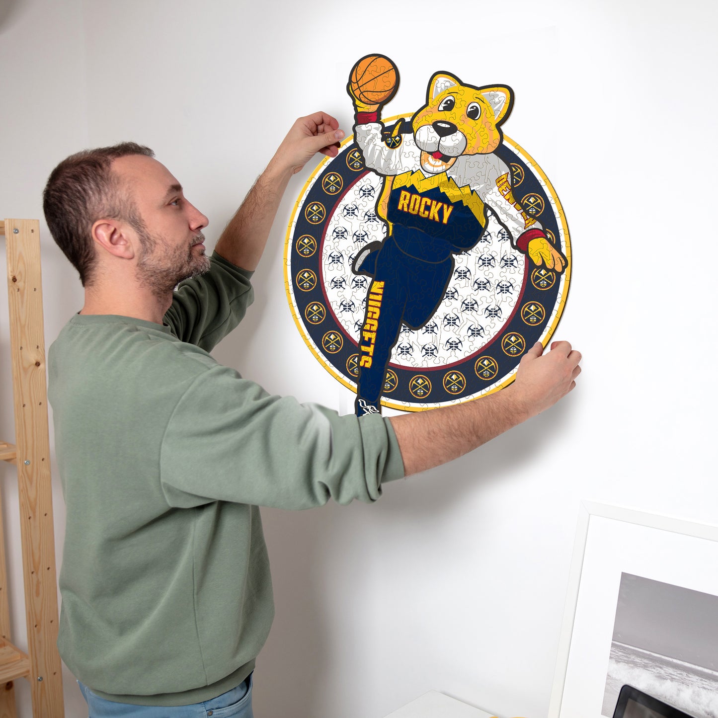 Denver Nuggets™ Mascota - Puzzle de Madera