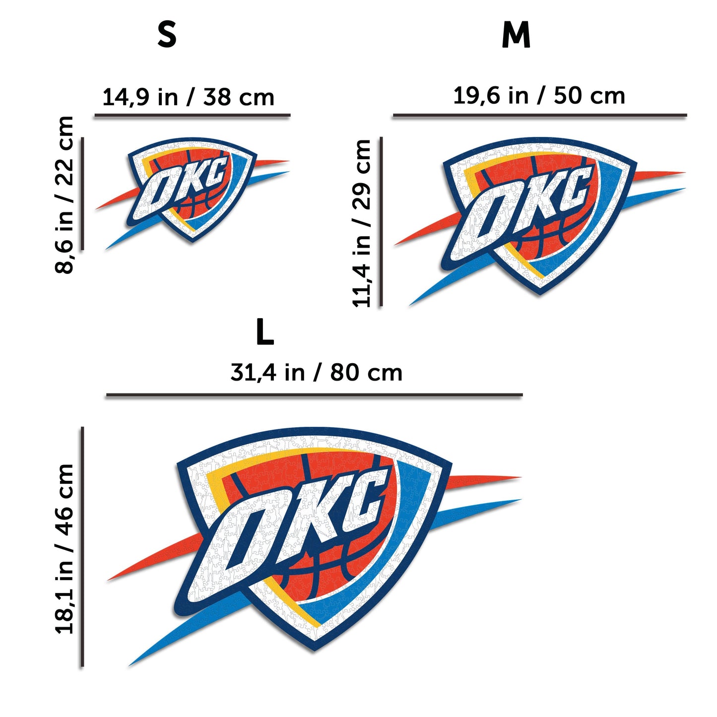 Oklahoma City Thunder™ - Rompecabezas de Madera