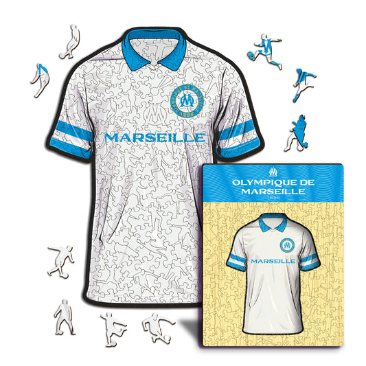 Olympique de Marseille® Camiseta - Rompecabezas de Madera Oficial