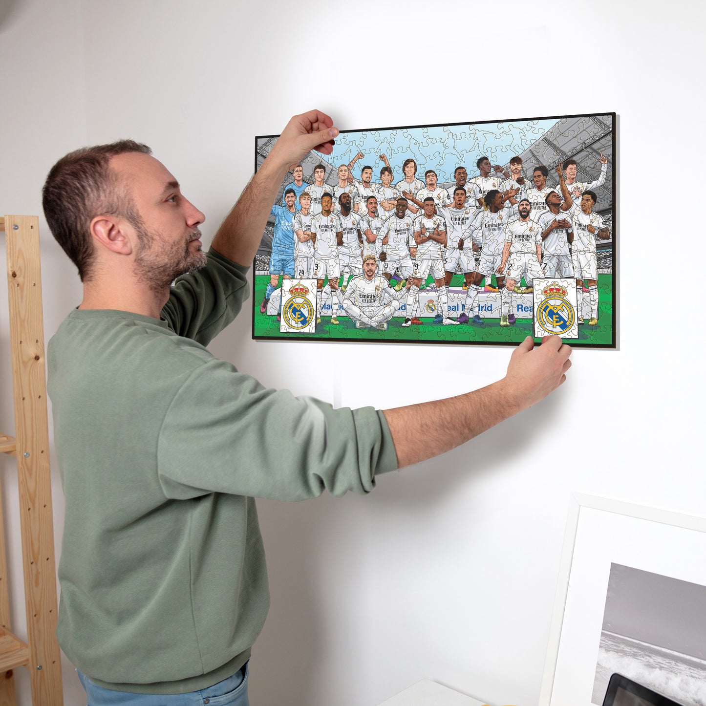 Real Madrid CF® Equipo 25/26 - Puzzle de Madera