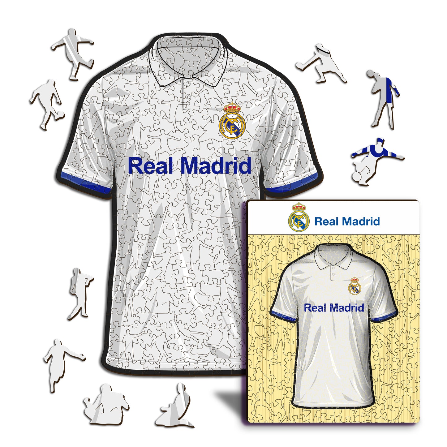 Real Madrid CF® Camiseta - Rompecabezas de Madera