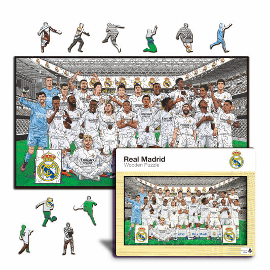 3 PACK Real Madrid CF® Logo + Camiseta + Equipo
