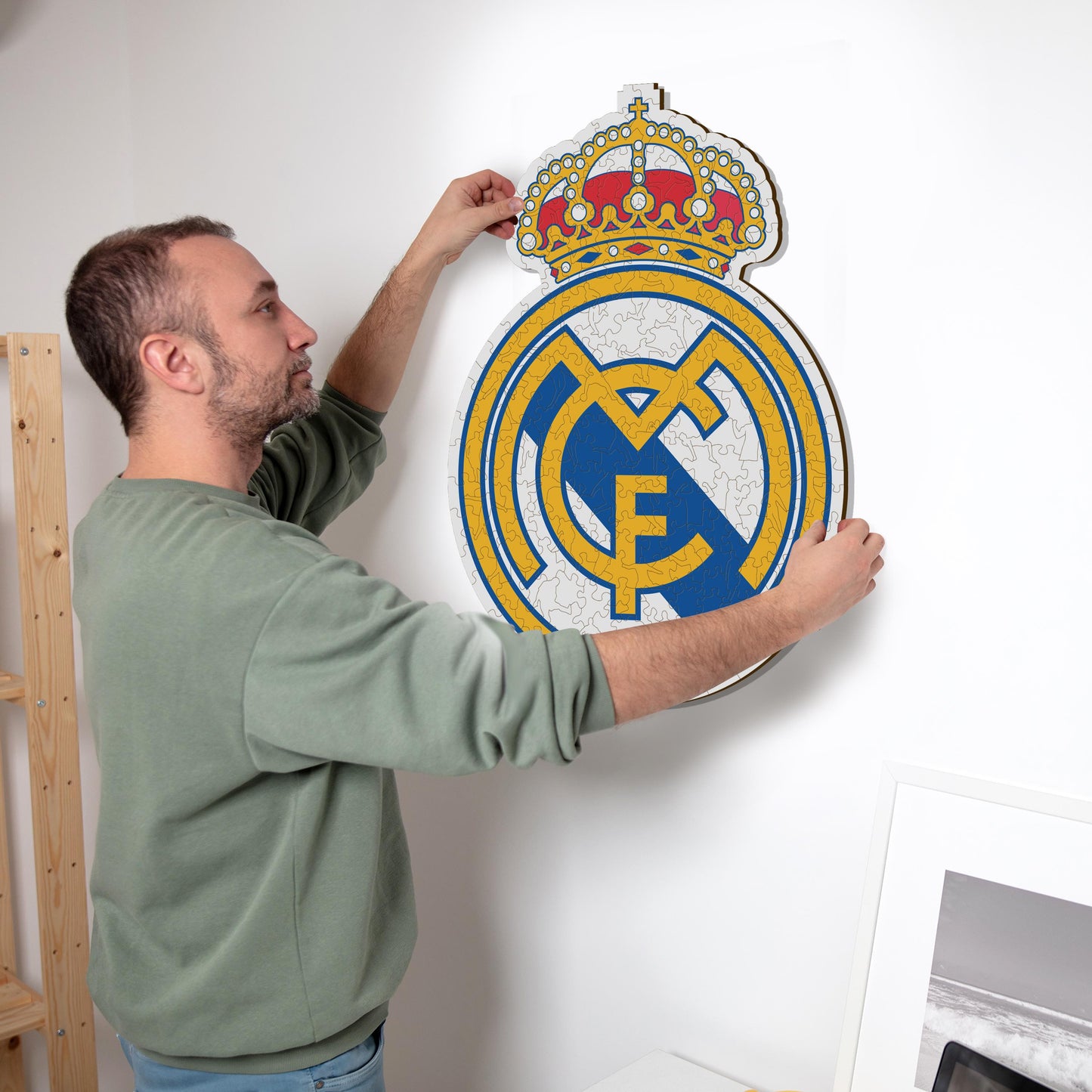 Real Madrid CF® Logo - Rompecabezas de Madera