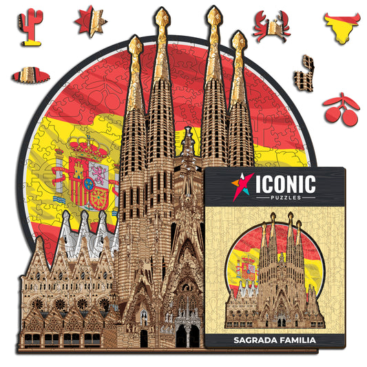 Sagrada Família - Rompecabezas de Madera