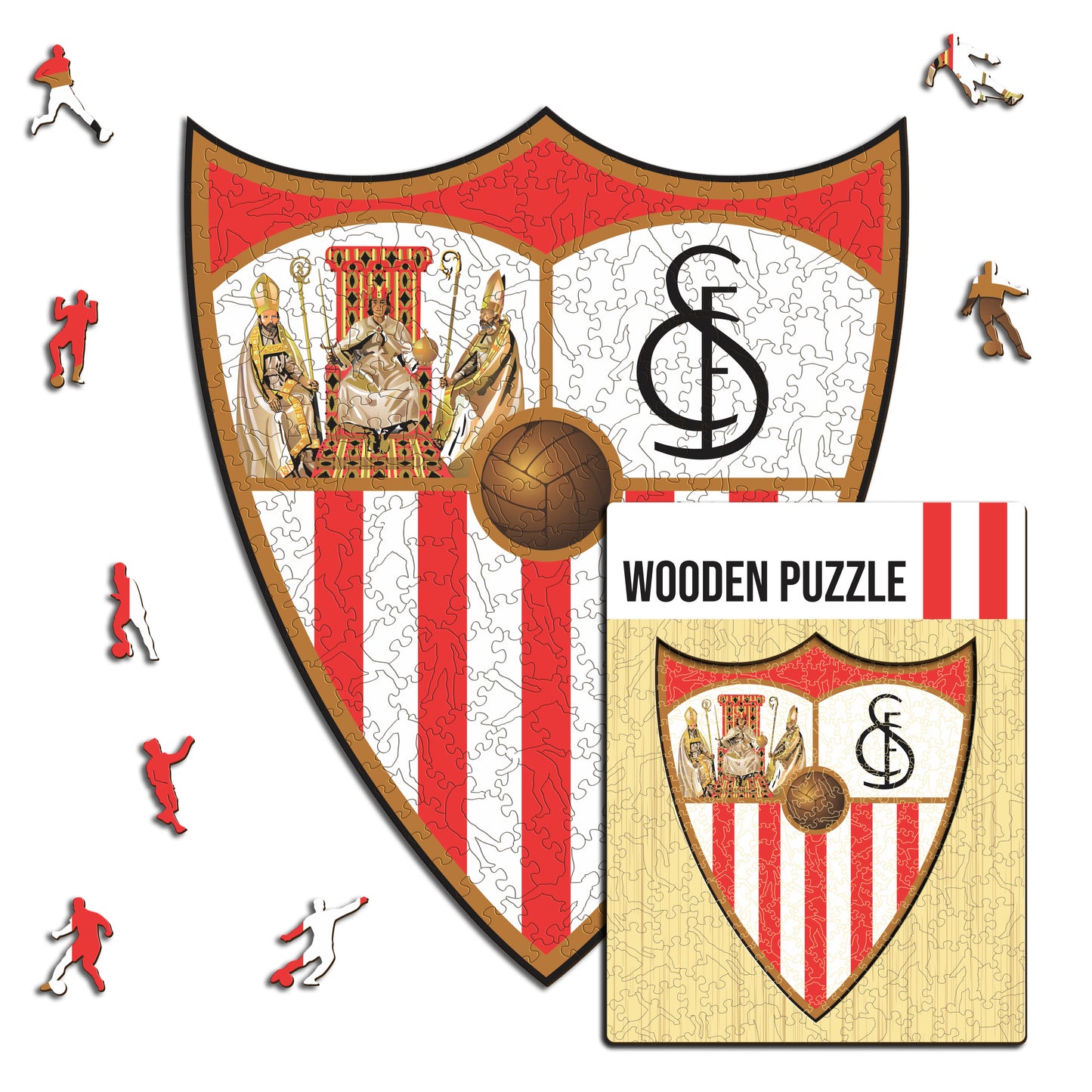 Sevilla FC® Logo - Rompecabezas de Madera