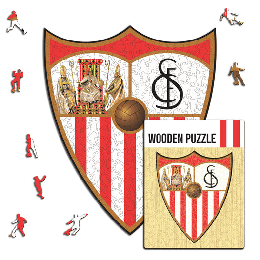 Sevilla FC® Logo - Rompecabezas de Madera