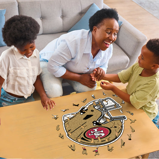 San Francisco 49ers™ Casco - Rompecabezas de Madera