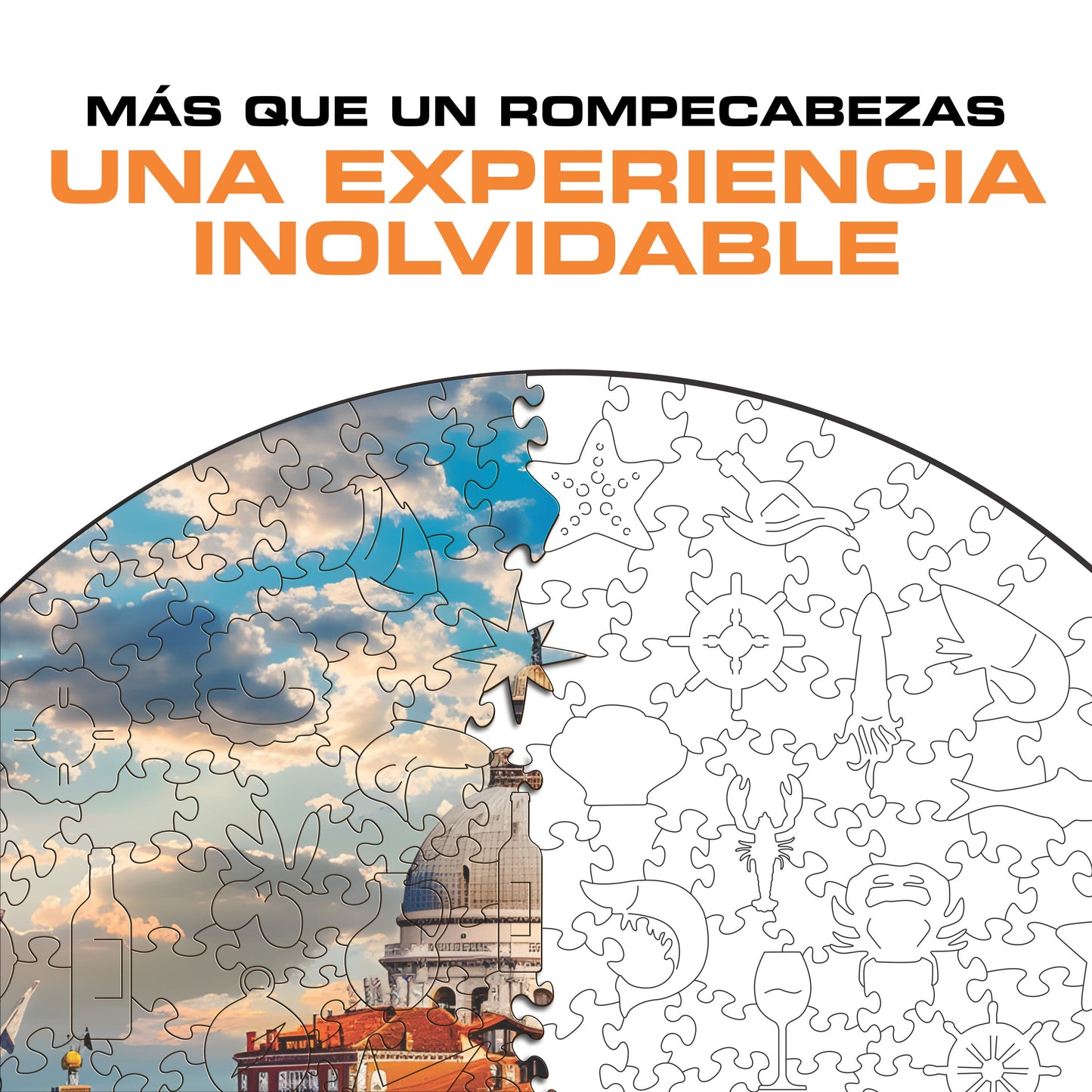 La Hermosa Venecia - Rompecabezas de Madera