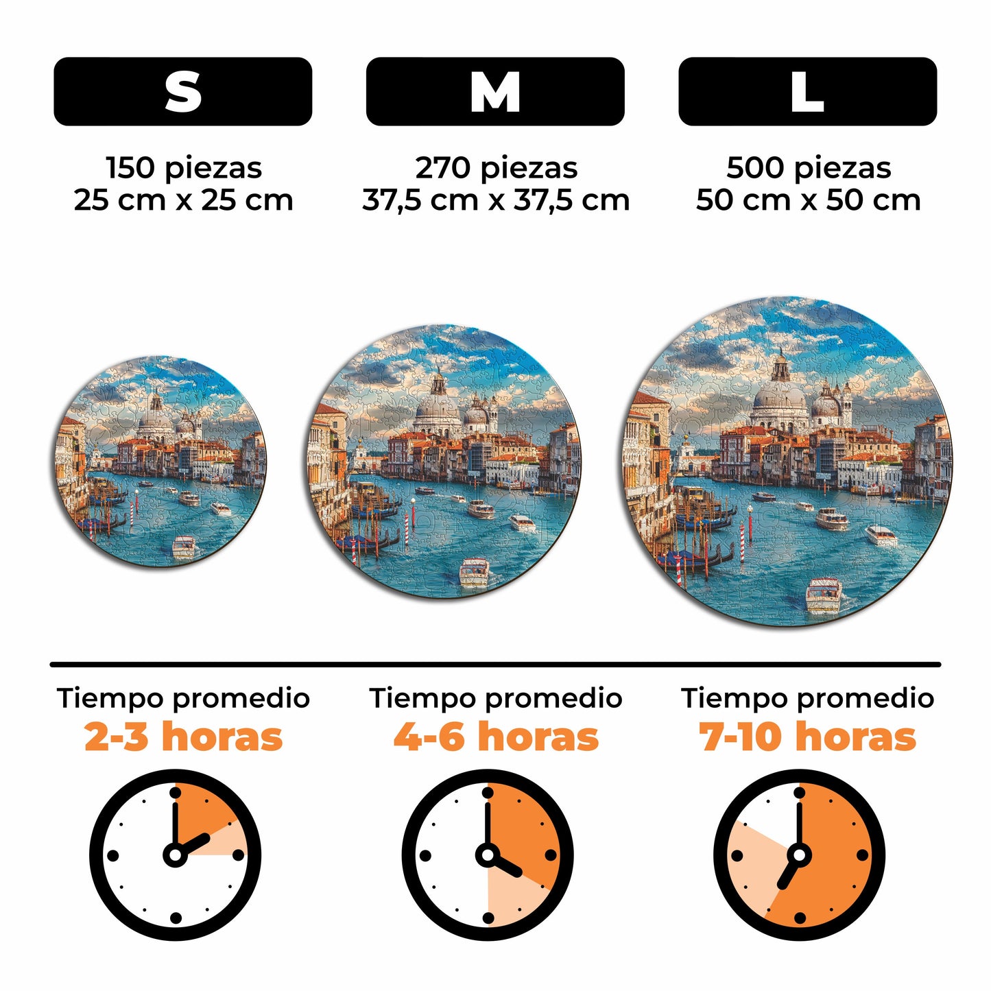 La Hermosa Venecia - Rompecabezas de Madera