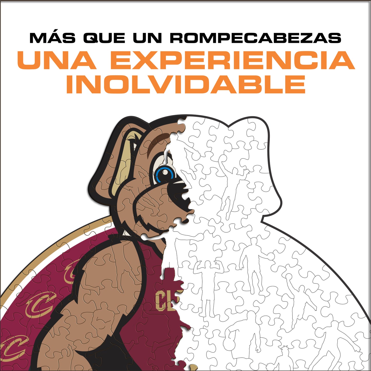 Cleveland Cavaliers™ Mascota Puzle de Madera