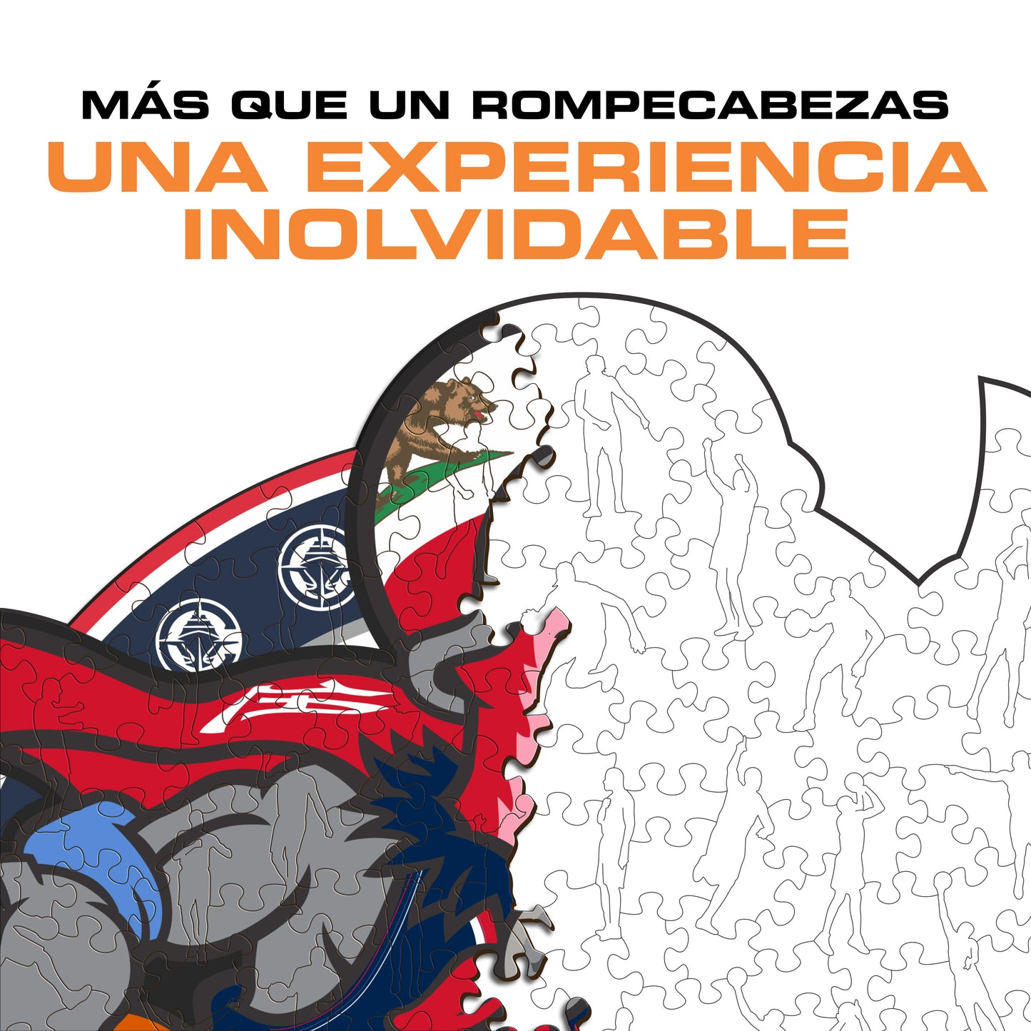 Los Angeles Clippers™ Mascota Puzle de Madera