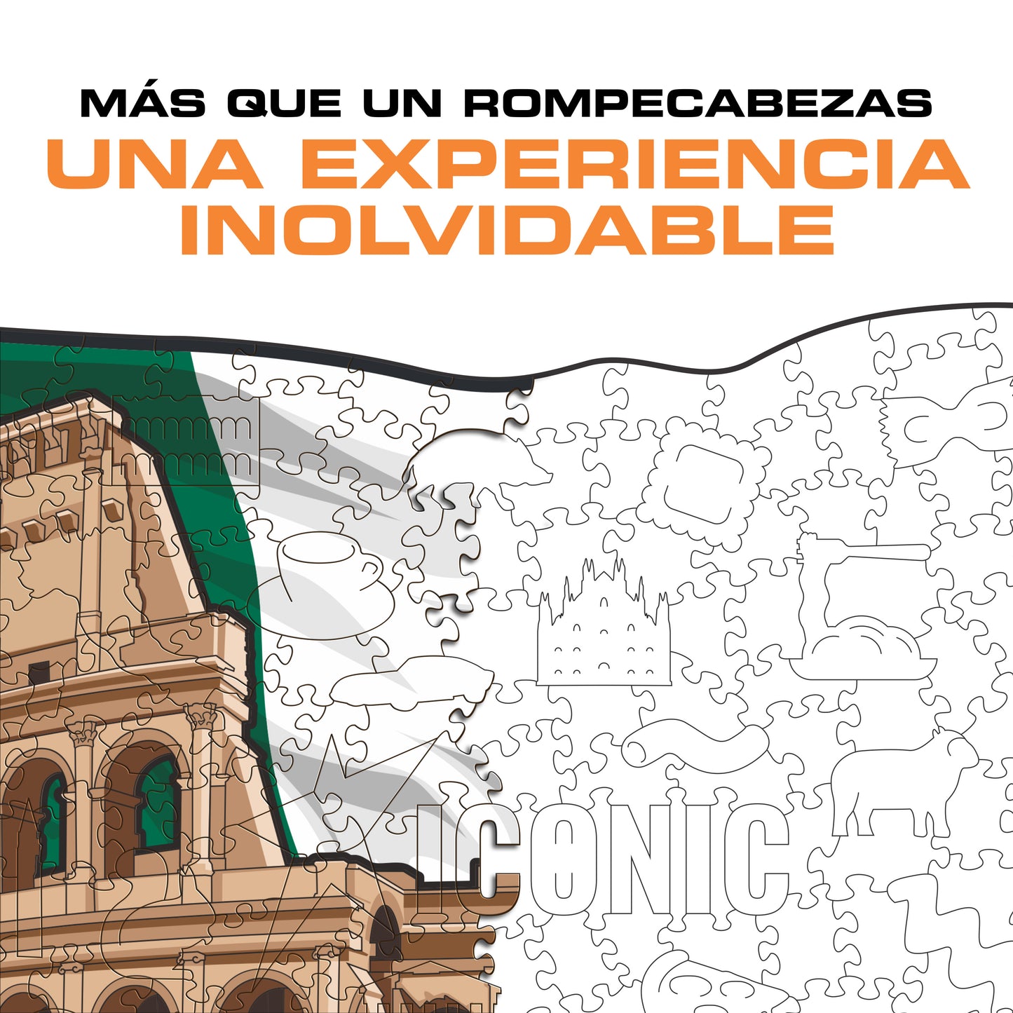 Coliseo - Rompecabezas de Madera