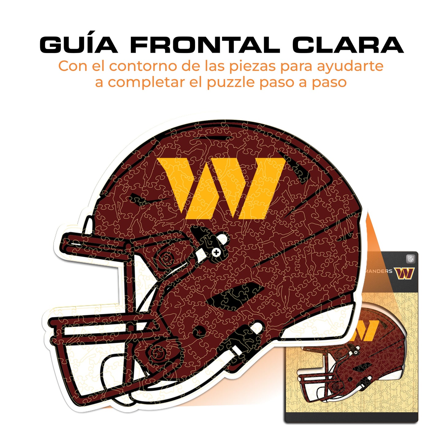 Washington Commanders™ Casco - Rompecabezas de Madera
