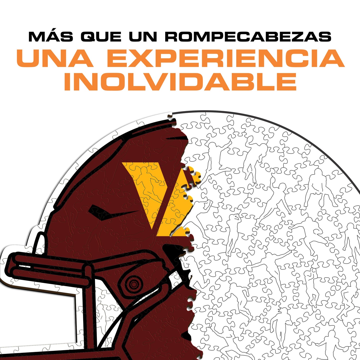 Washington Commanders™ Casco - Rompecabezas de Madera