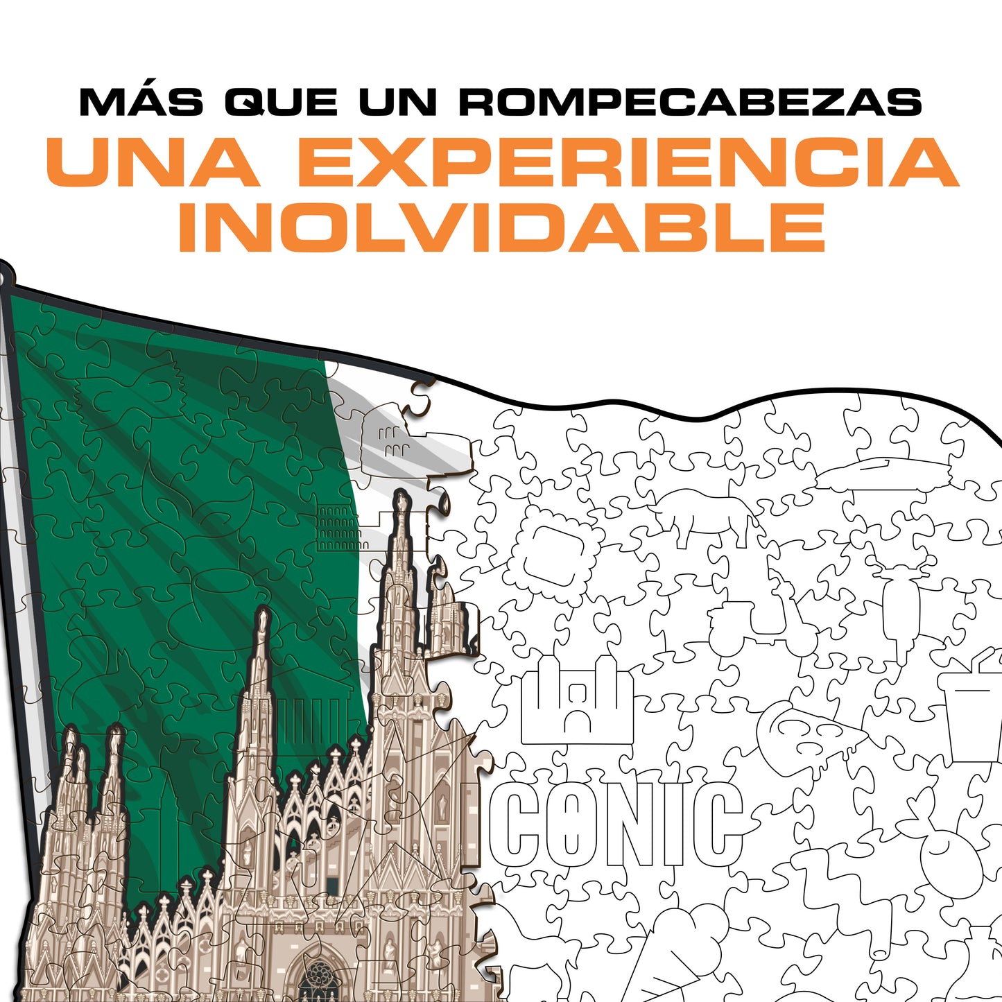 Catedral de Milán - Rompecabezas de Madera