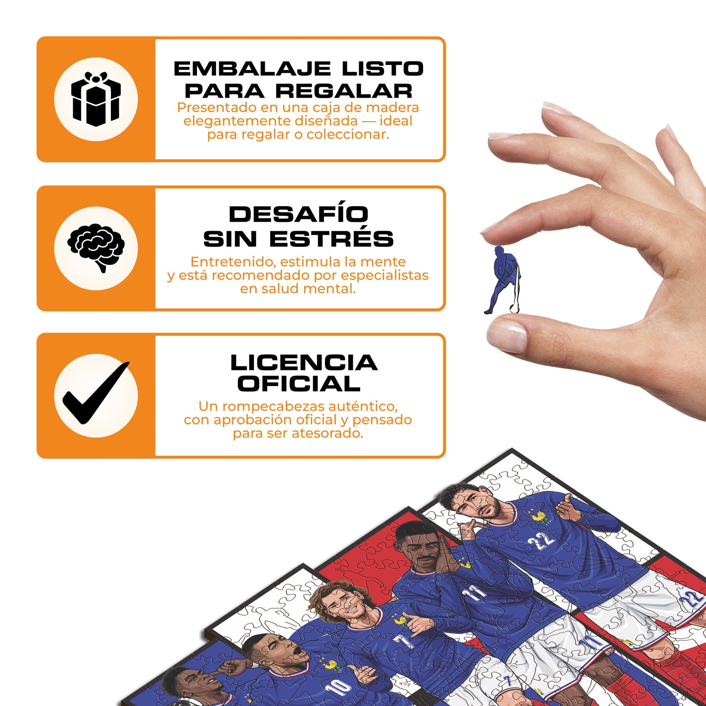 Équipe de France® 6 Jugadores - Rompecabezas de Madera