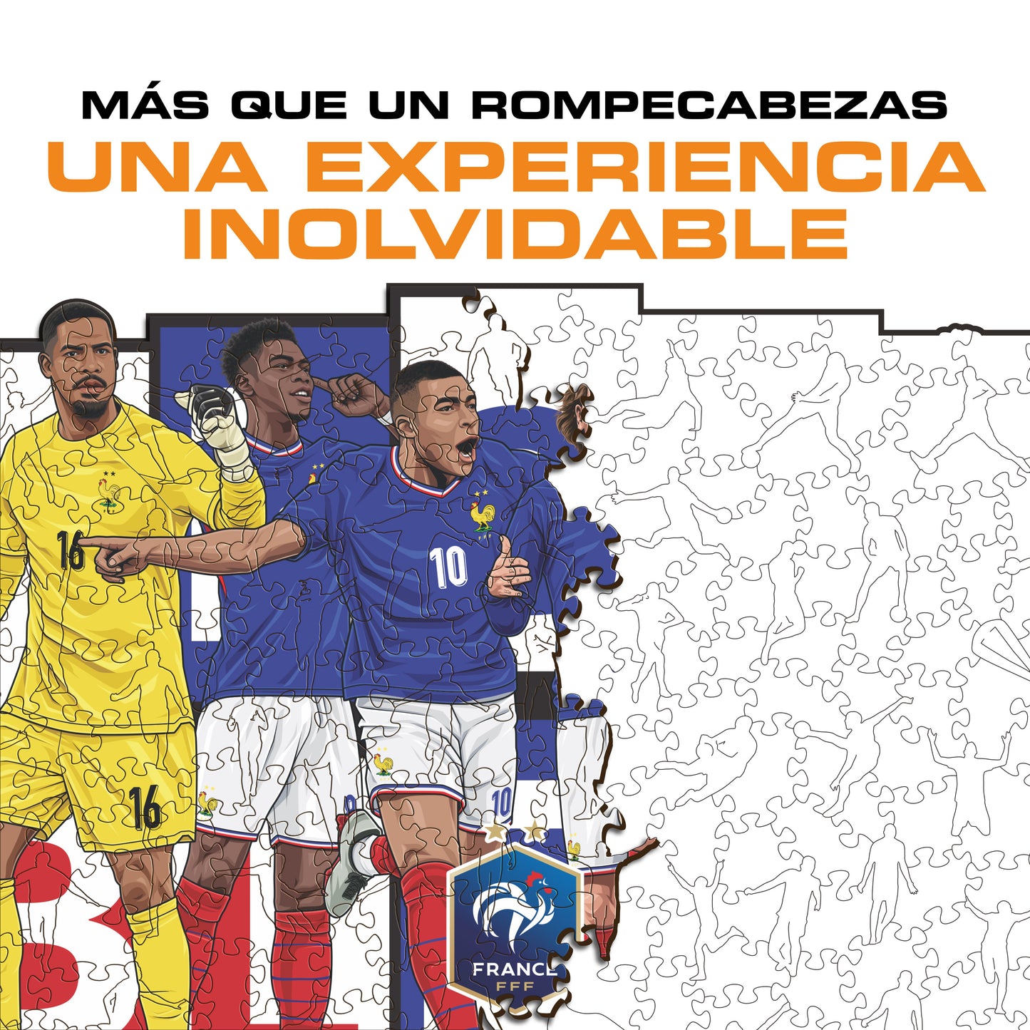Équipe de France® 6 Jugadores - Rompecabezas de Madera