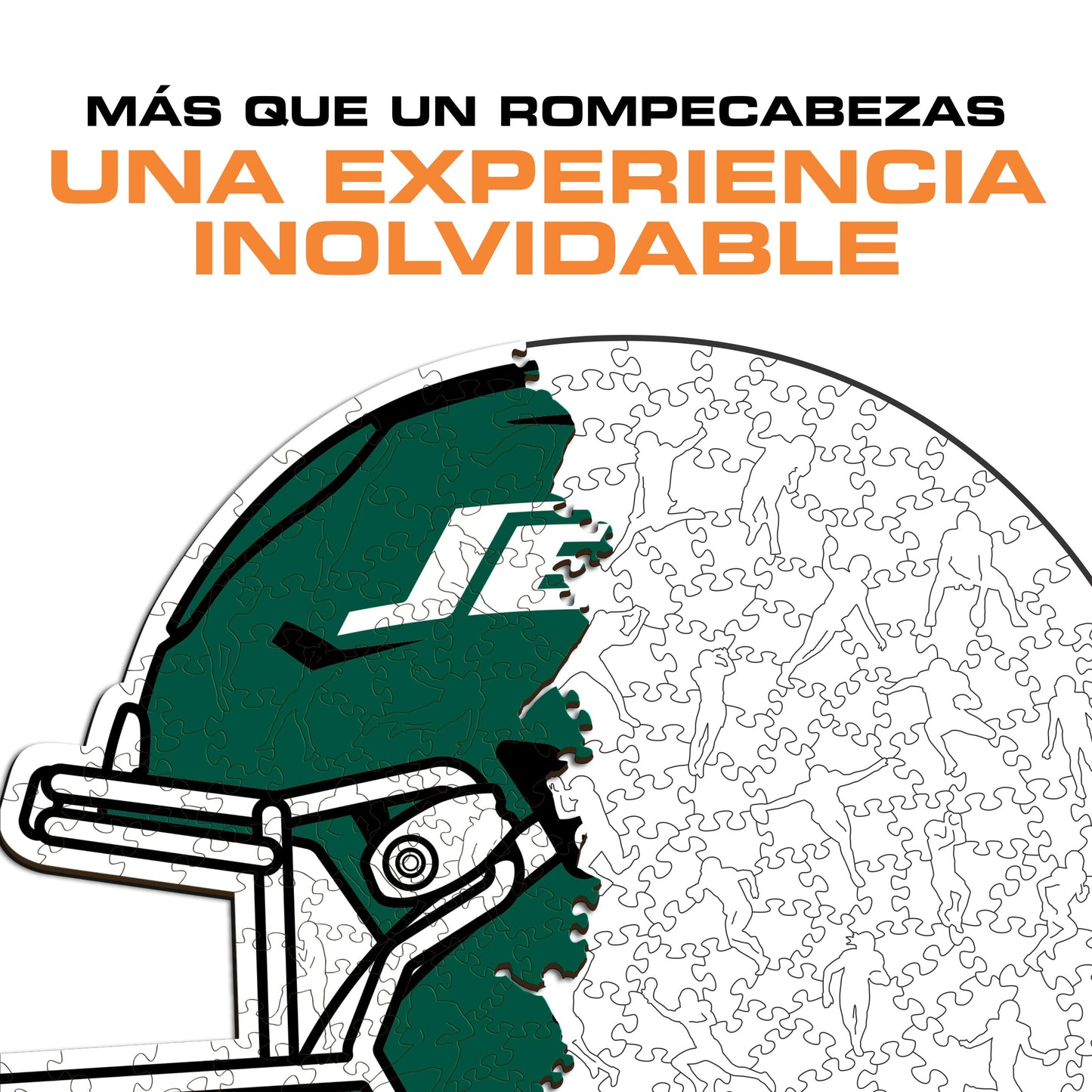 New York Jets™ Casco - Rompecabezas de Madera