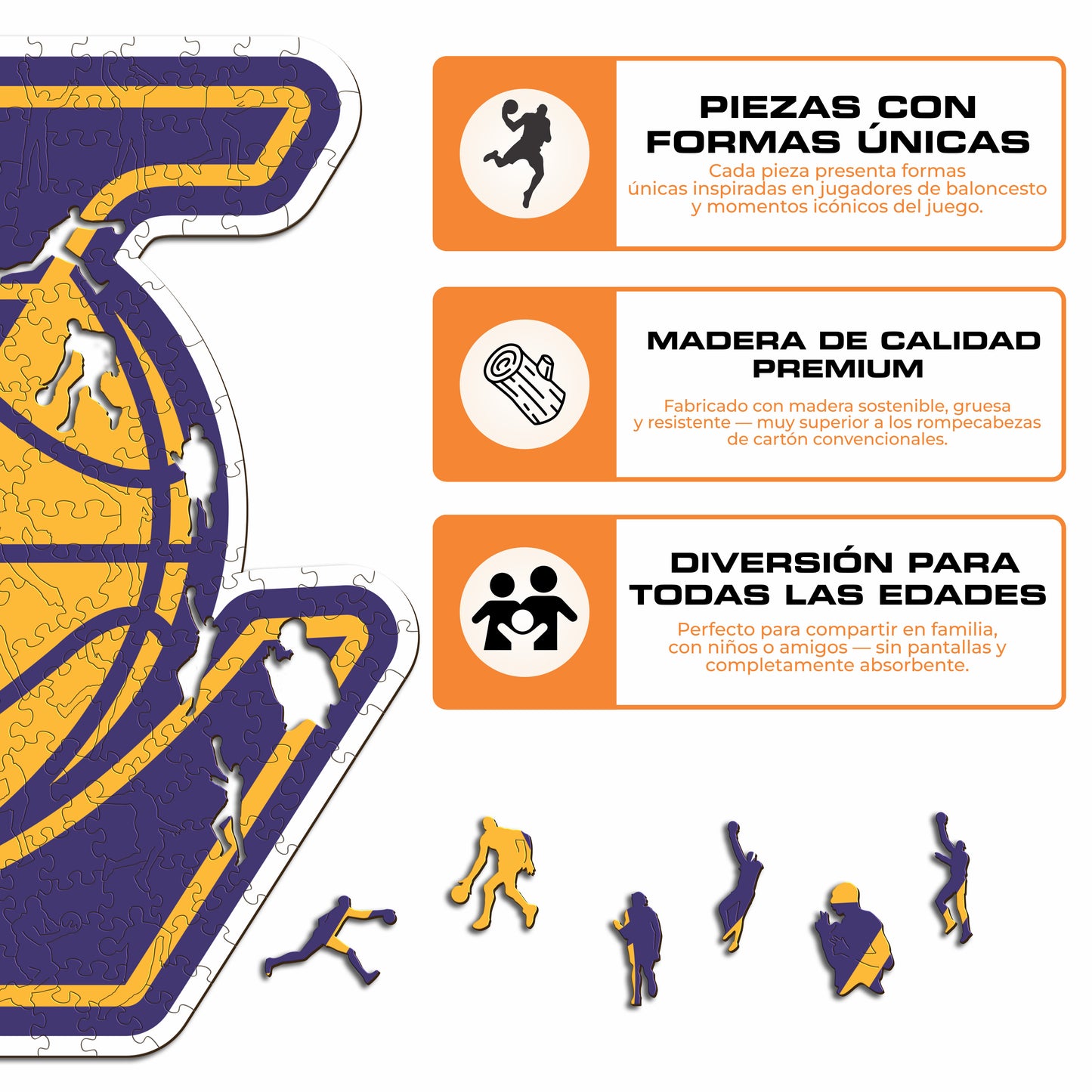 Los Angeles Lakers™ - Puzzle de Madera