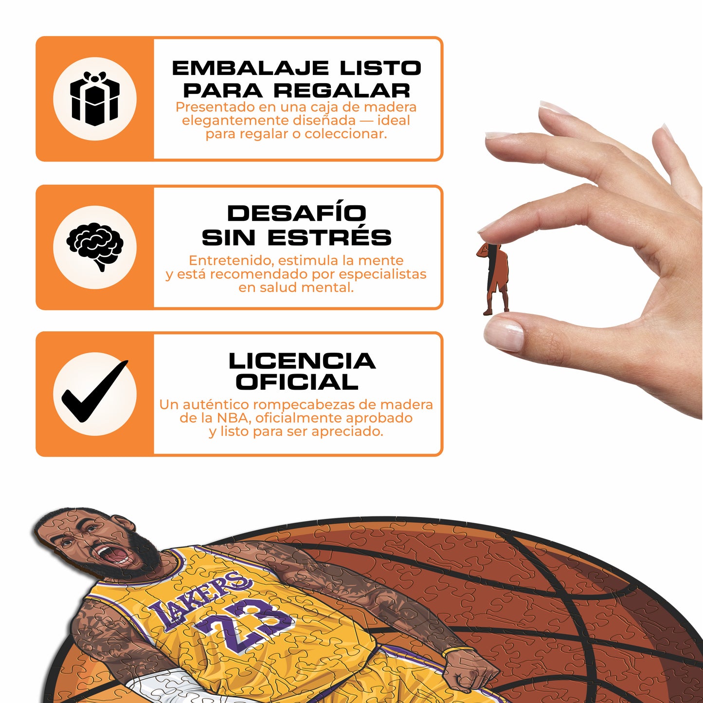 LeBron James - Rompecabezas de Madera