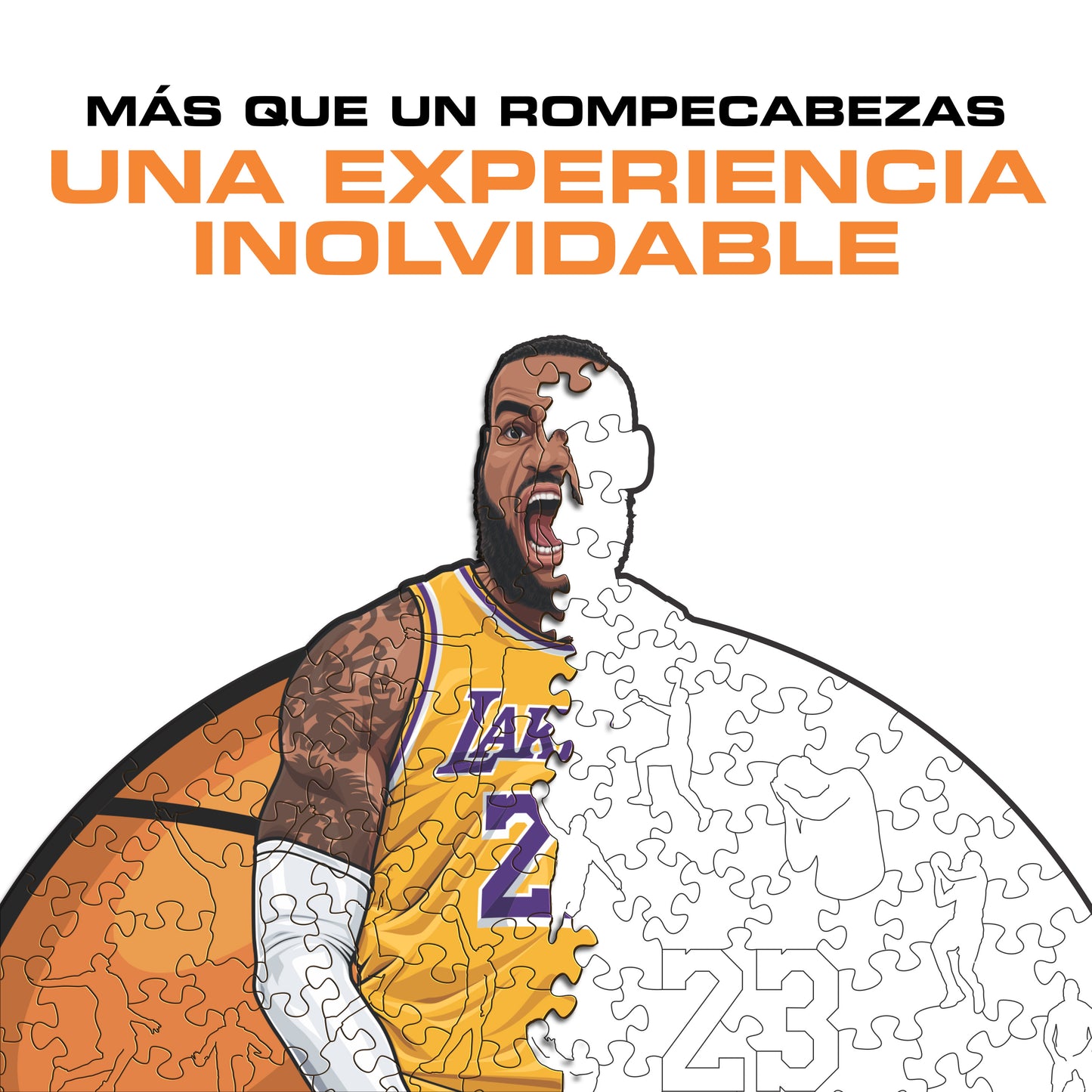 LeBron James - Rompecabezas de Madera