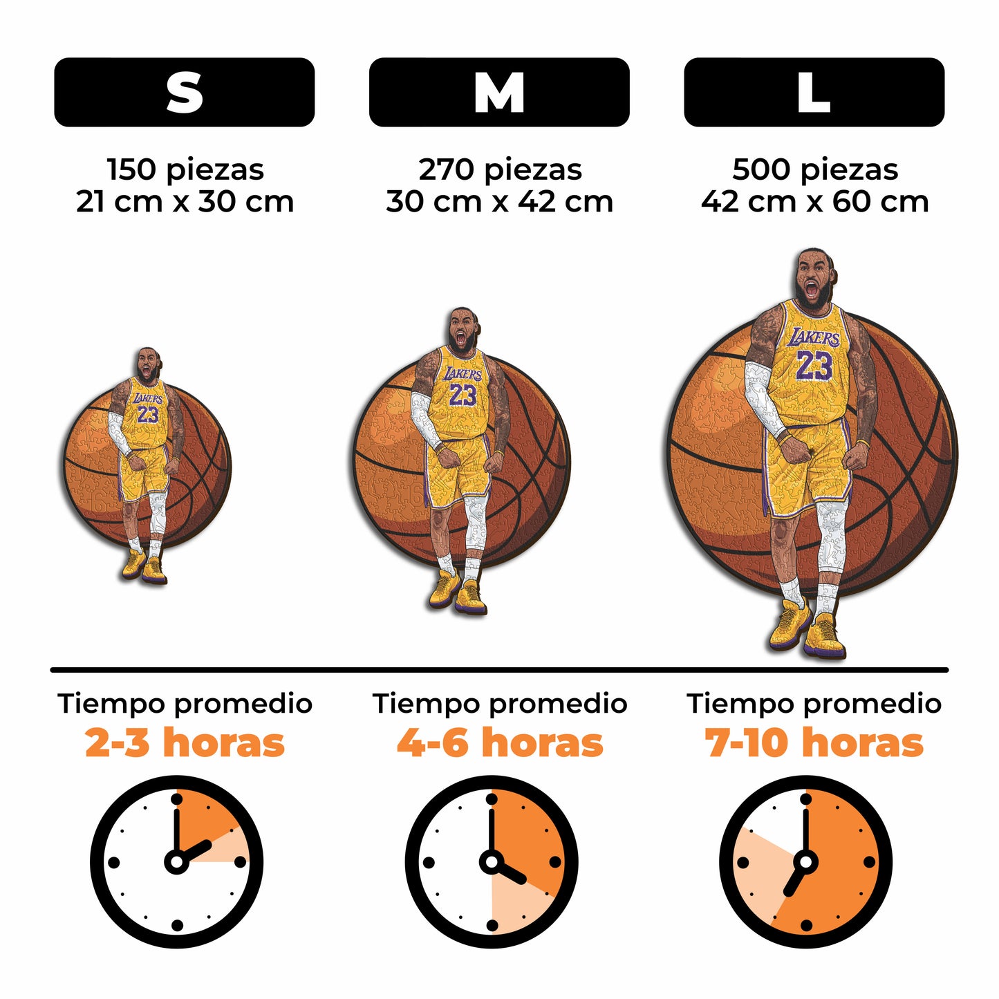 LeBron James - Rompecabezas de Madera