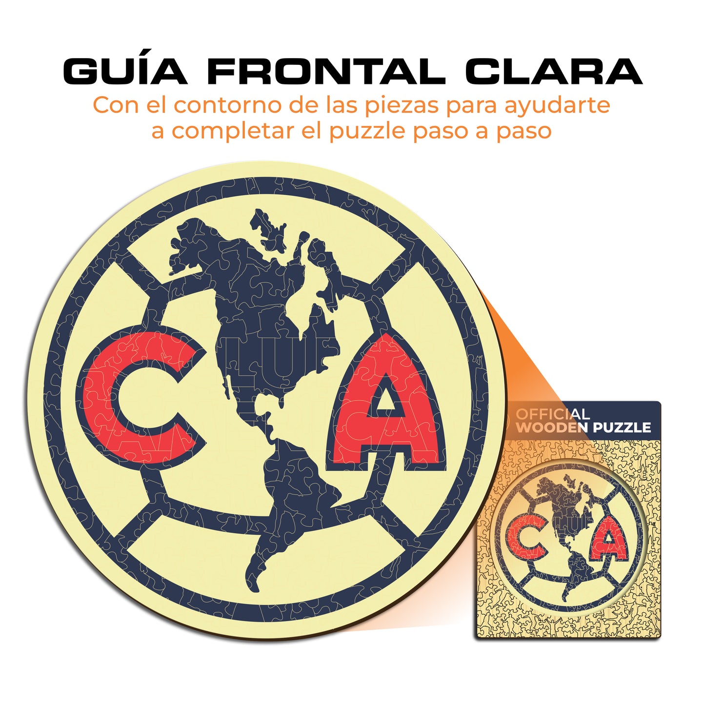 Club América® Logo - Rompecabezas de Madera
