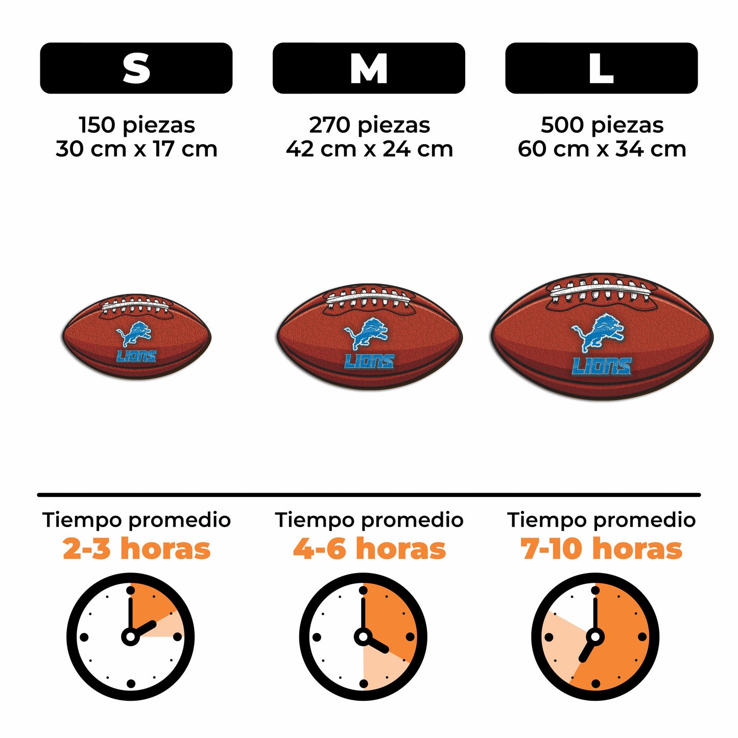Detroit Lions™ - Rompecabezas de Madera