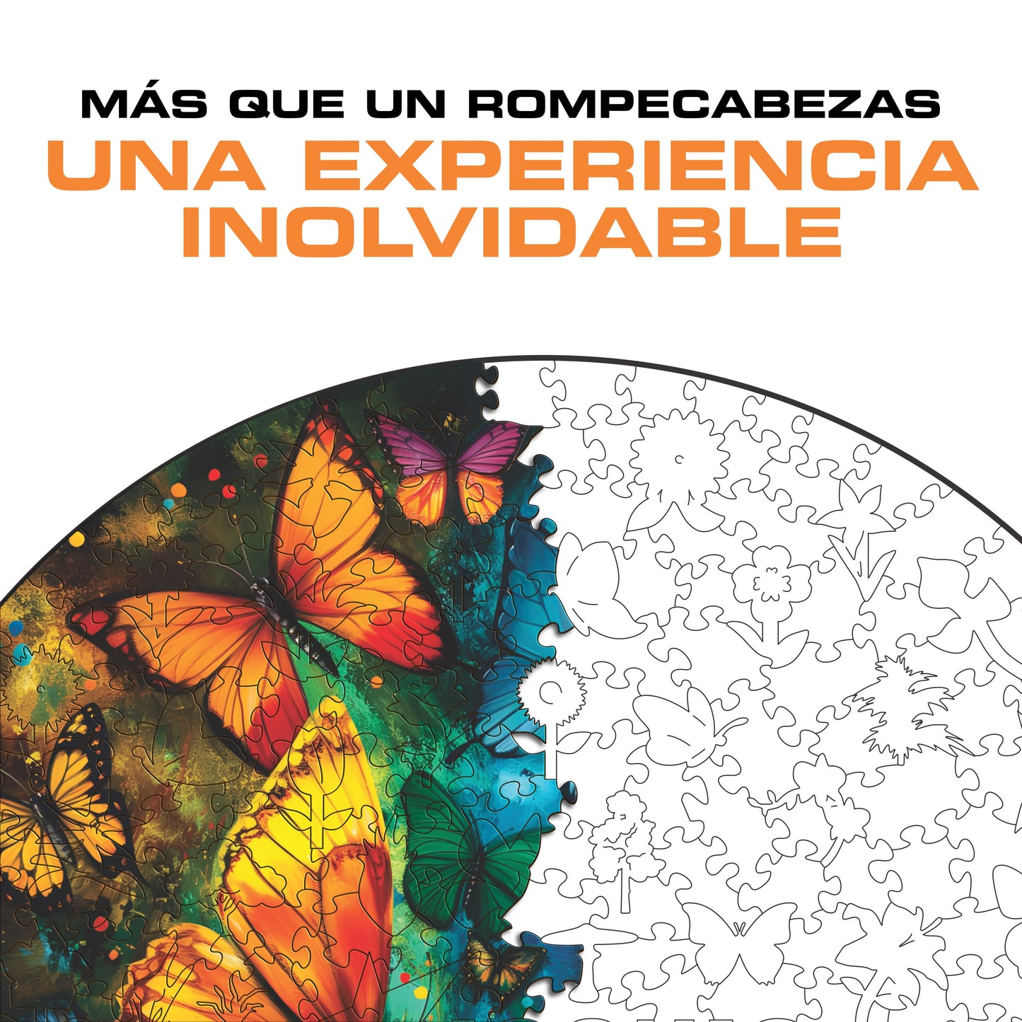 Mariposas Mágicas - Rompecabezas de Madera
