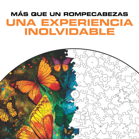 Mariposas Mágicas - Rompecabezas de Madera