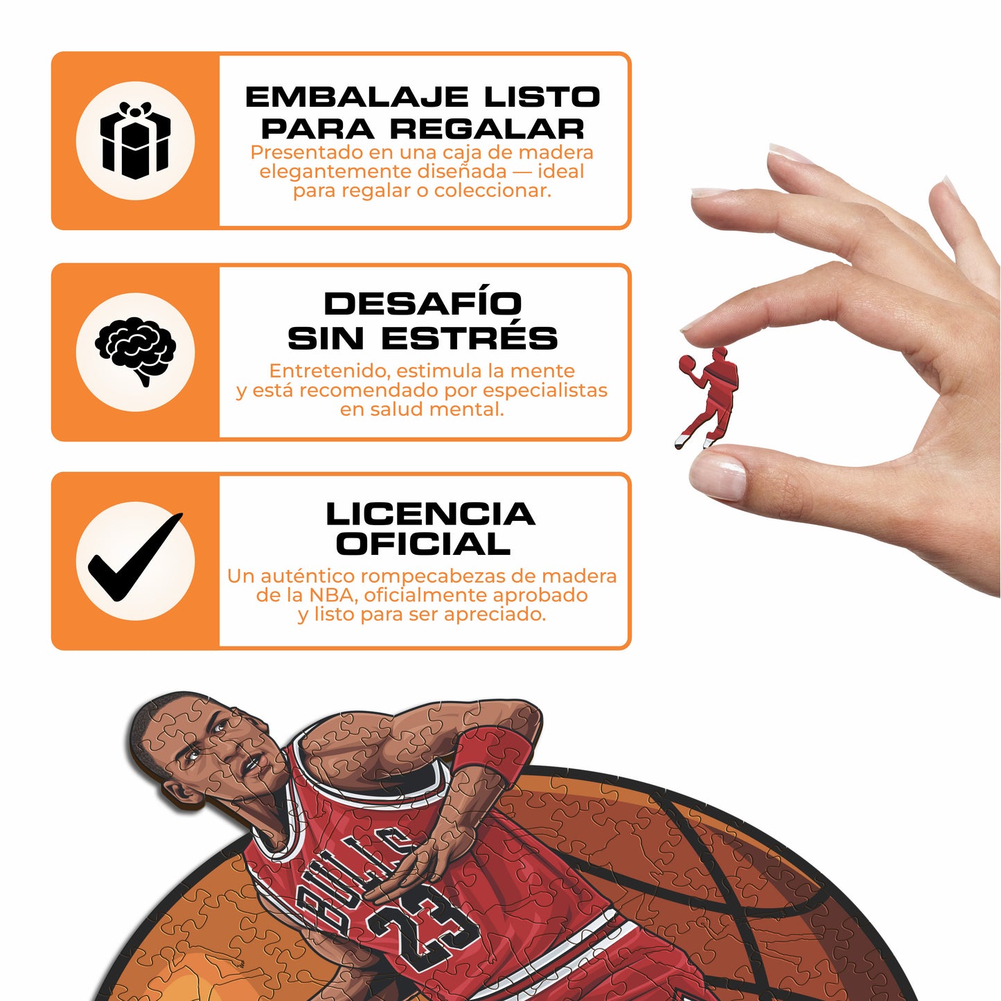 Michael Jordan - Rompecabezas de Madera